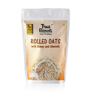 TRUE ELEMENTS ROLLED OATS HONEY AND ALMONDS 400GM