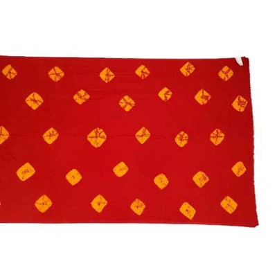 All Over Red Color Art Silk Bandhani Dupatta