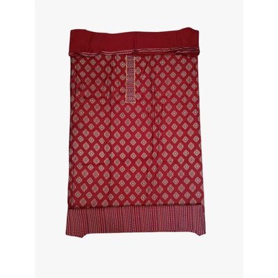 KALA SANSKRUTI RETAIL PVT.LTD. All Over Maroon Color Cotton Satin Printed Dress