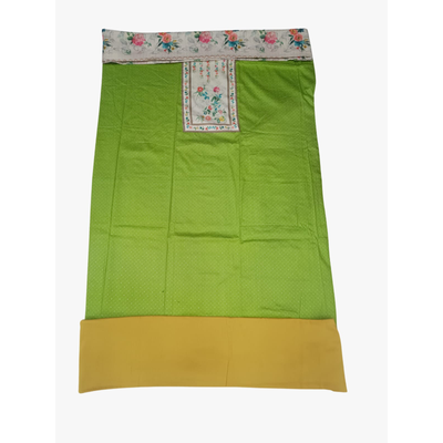 KALA SANSKRUTI RETAIL PVT.LTD. Green & Lemmon Color Cotton Satin Printed Dress