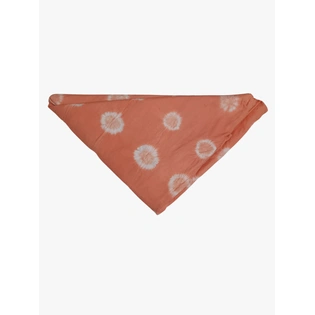 All Over Peach Color Cotton Satin Bandhani Than