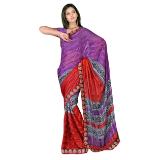 Purple Alpheno Printed Saree 47