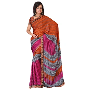 Rust Alpheno Printed Saree 49