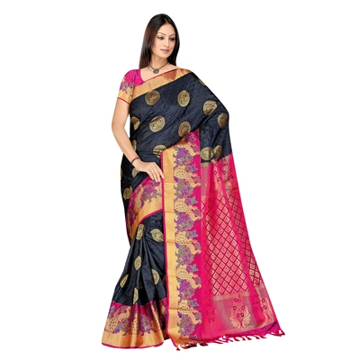 Black Kanjivaram Silk Saree 528A