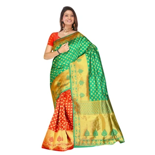 Banarasi Half Half Silk Zari Woven Saree 601