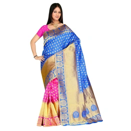 Banarasi Half Half Silk Zari Woven Saree 602