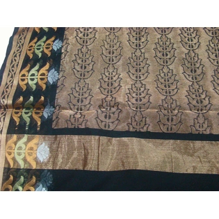 Black Cotton Silk Banarasi Saree