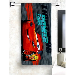 Athom Trendz Disney Cars Kids Bath Towel 350 GSM 60x120 cm (Red)(SKU-L14)