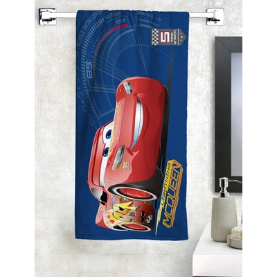 Athom Trendz Disney Car Bath Towel 350 GSM 60x120 cms (Blue)(SKU-L16)