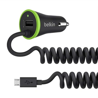 BEL DUAL USB CAR CHRGR W/MICRO USB