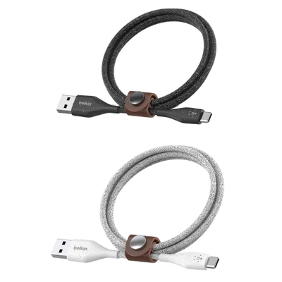 DURATEK PLUS LIGHTNING TO USB-C CABLE,4',BLK