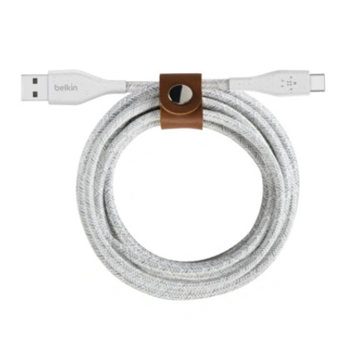 Belkin DURATEK PLUS USB-A to USB-C CABLE, STRAP, 4', BLK