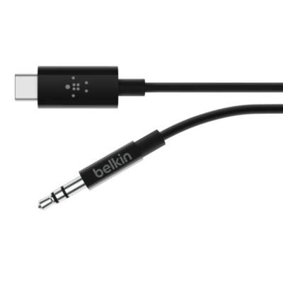 USB-C TO 3.5 MM AUDIO CABLE, 3', BLK