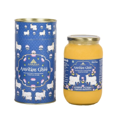 Amritam A2 Desi Cows Ghee 1 litre - OUT OF STOCK