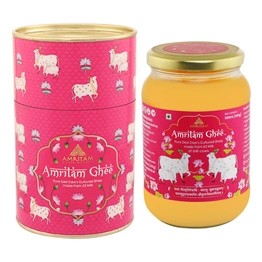 Amritam A2 Gir Cows Ghee - Pure & Premium 500 ml Jar