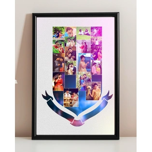 20 Photos Award Shape Collage Frame