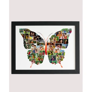 Artistic 42 Photos Special Butterfly Collage Frame