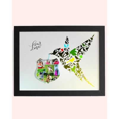 Artistic Beautiful Bird 10 Photos Collage Frame