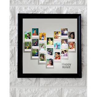 Creative Frame with Hearts with 19 Photos