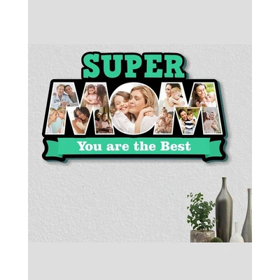 Super MOM Text Collage Frame