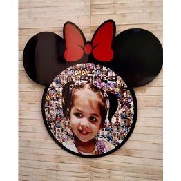 Cartoon Look Baby Photo Collage Laser Frame