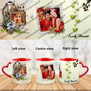 Lovely Moments Personalized Heart Handle Mug