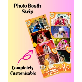 Customized Theme Photo Booth Strip- Set of 5