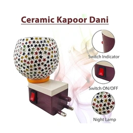 Exquisite Ceramic Aroma Diffuser with Night Lamp - Enhance Your Home Ambiance