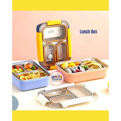 Super Bento Lunch Box Leak Proof - Stainless Steel Meal Management Container