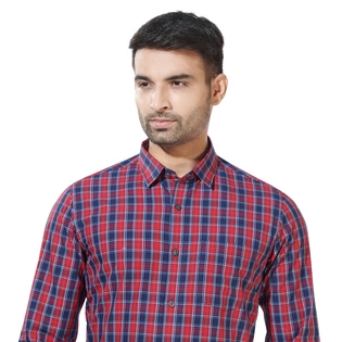 HAFLINGER Men's Casual Shirt HF20026_RED