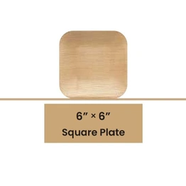 6" Square Plates