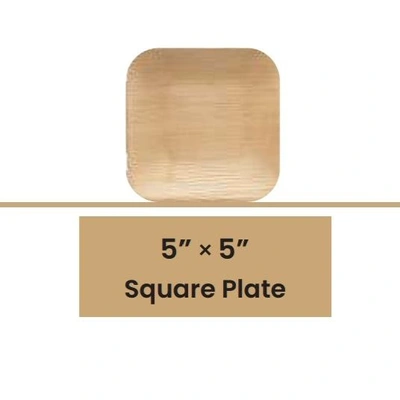 5" Square Plates