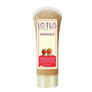 Lotus Herbals Berryscrub Strawberry & Aloever...