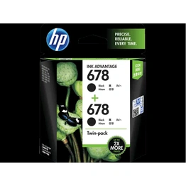 HP 678 2-pack Black Original Ink Advantage Cartridges