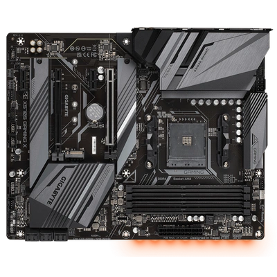 AMD® X570S GAMING Motherboard with Twin 12+2 Phases Digital VRM Solution with 50A DrMOS, Fully Covered Thermal Design, Triple Ultra-Fast NVMe PCIe 4.0/3.0 x4 M.2 with Thermal Guard, Fast 2.5GbE LAN, 2*USB 3.2 Type-C®, Rear & Front USB 3.2 Type-C®, RGB FUSION 2.0, Q-Flash Plus