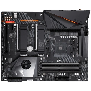 AMD X570 AORUS Motherboard with 12+2 Phases IR Digital VRM, Fins-Array Heatsink & Direct Touch Heatpipe, Dual PCIe 4.0 M.2 with Thermal Guards, Intel® WiFi 6 802.11ax, Intel® GbE LAN with cFosSpeed, USB Type-C, RGB Fusion 2.0