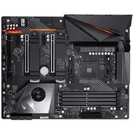 AMD X570 AORUS Motherboard with 12+2 Phases IR Digital VRM, Fins-Array Heatsink & Direct Touch Heatpipe, Dual PCIe 4.0 M.2 with Thermal Guards, Intel® GbE LAN with cFosSpeed, USB Type-C, RGB Fusion 2.0