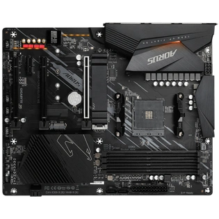 AMD B550 AORUS Motherboard with Twin 12+2 Phases Digital VRM, Enlarged Surface Heatsinks, PCIe 4.0 x16 Slot, Dual PCIe 4.0/3.0 x4 M.2 with One Thermal Guard, 2.5GbE LAN, RGB FUSION 2.0, Q-Flash Plus