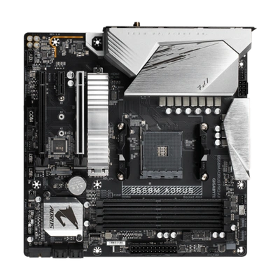 AMD B550 AORUS Motherboard with 10+2 Phases Digital Twin Power Design, Enlarged Surface Heatsinks, PCIe 4.0 x16 Slot, Dual PCIe 4.0/3.0 x4 M.2, 2.5GbE LAN, Intel® WiFi 6 802.11ax, Rear & Front USB Type-C®, RGB FUSION 2.0, Q-Flash Plus