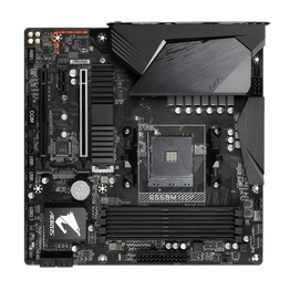 AMD B550 AORUS Motherboard with 10+2 Phases Digital Twin Power Design, Enlarged Surface Heatsinks, PCIe 4.0 x16 Slot, Dual PCIe 4.0/3.0 x4 M.2 with One Thermal Guard, 2.5GbE LAN, RGB FUSION 2.0, Q-Flash Plus