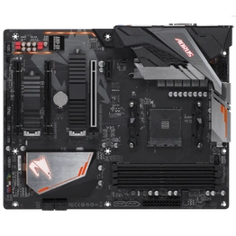 AMD B450 AORUS Motherboard with Hybrid Digital PWM, Dual M.2 with Dual Thermal Guards, Audio ALC1220-VB, Intel® GbE LAN with cFosSpeed, CEC 2019 ready, RGB FUSION 2.0