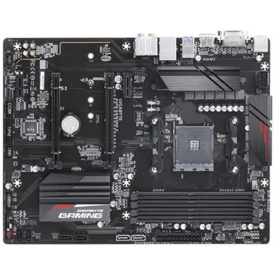 AMD B450 Gaming Motherboard with Hybrid Digital PWM, NVMe PCIe Gen3 x4 M.2, RGB FUSION 2.0, GIGABYTE Gaming LAN with Bandwidth Management, CEC 2019 ready