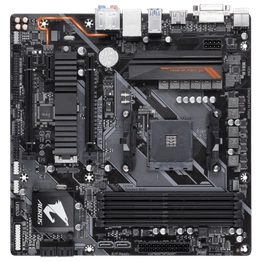 AMD B450 AORUS Motherboard with Hybrid Digital PWM, M.2 with Thermal Guard, GIGABYTE Gaming LAN with 25KV ESD Protection, Anti-sulfur Design, CEC 2019 ready, RGB FUSION 2.0