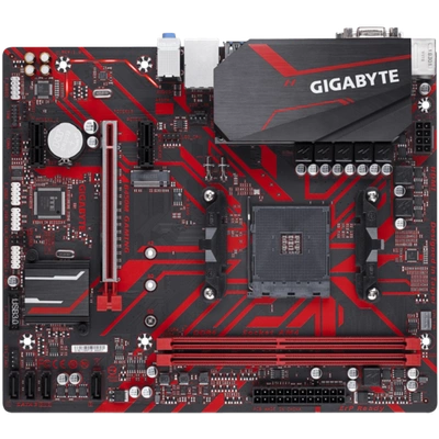 AMD B450 Gaming Motherboard with Hybrid Digital PWM, GIGABYTE Gaming LAN with Bandwidth Management, PCIe Gen3 x4 M.2, 7-colors RGB LED Strips Support, Anti-Sulfur Resistors Design