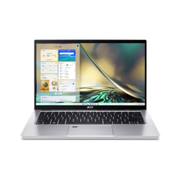 Acer Laptop|Spin 3|SP314-55N|Intel® Core™ i5-1235U|16GB LPDDR4X|512GB PCIe NVMe SSD|Intel® Iris® Xe Graphics|NA|W11 H&S 2021|14" FHD IPS SlimBezel Touch/pen supportive|Pure Silver