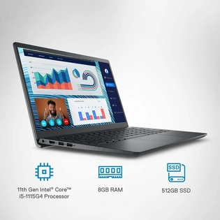 Dell Inspiron 3511 Laptop i3-1115G4 | 8GB DDR4 | 512GB SSD | Win 11 + Office H&S 2021 | INTEGRATED | 14.0