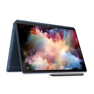 HP Spectre 13.5 x360 OLED - ef2033tu | Intel EVO 13th Gen i7-1355U | 16GB LPDDR4x (onboard) | 1 TB SSD | Intel Iris Xe Graphics | 13.5", 3K2K , OLED, touch, micro-edge, anti-reflection Corning® Gorilla® Glass NBT™, Low Blue Light, SDR 400 nits, HDR 500 nits, VESA True Black HDR 400, TUV Eyesafe, 100% DCI-P3, Delta E>2, Flicker Free | Windows 11 Microsoft Office Home & Student Edition 2021 | Nocturne Blue