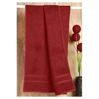 Raymond Blue Bell Cotton Bath Towel, 500 GSM - RED