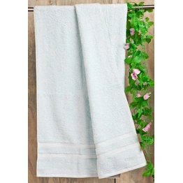 Raymond Blue Bell Cotton Bath Towel, 500 GSM - White