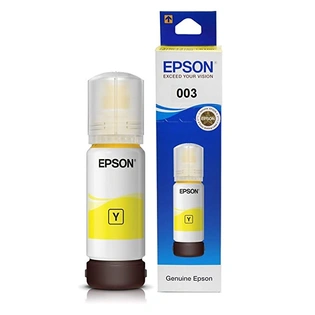 Epson 003 65ml Ink Bottle (Yellow);Compatible with :L3110 /L3101/ L3150 / L4150 / L4160 / L6160 / L6170 / L6190 Printer Models